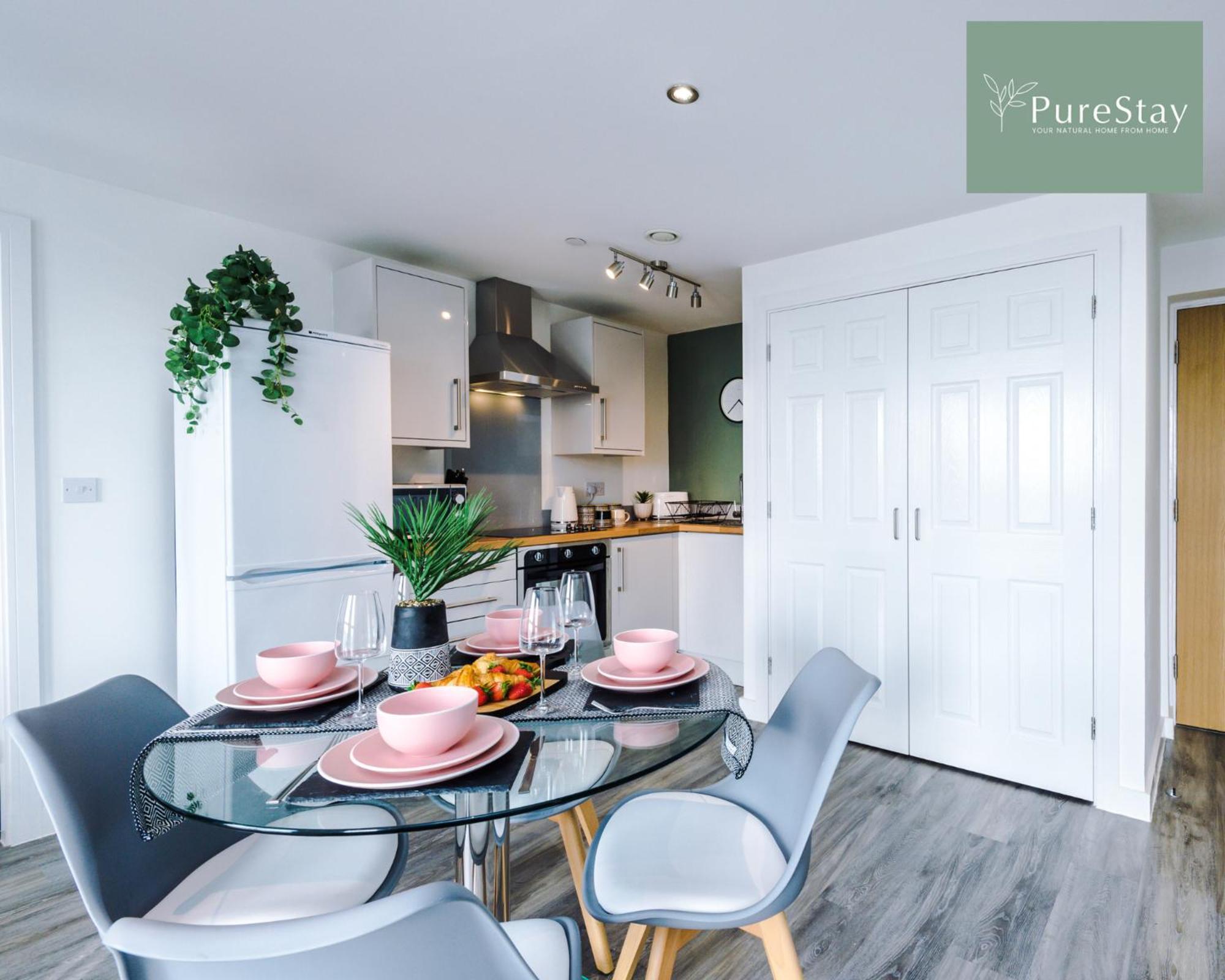 Stunning Two Bed Apartment By Purestay Short Lets & Serviced Accommodation Manchester With Free Parking & Wifi Exterior foto
